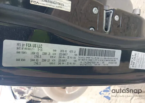 2016 Jeep Compass Sport из США, поврежденный, VIN 1C4NJDBB4GD756524